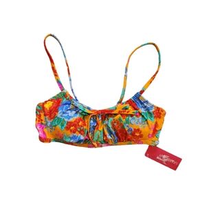 Xhilaration Floral Spaghetti Strap Bikini Top S 0 - 2